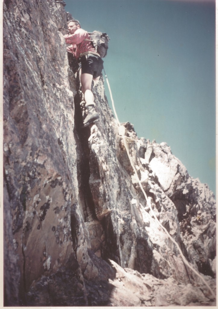 Heathershaw nearing top of Mt. Olympus