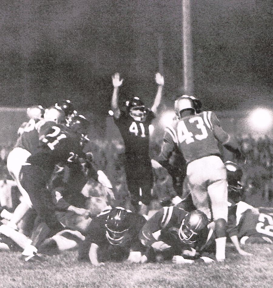 East High football beats West in 1966
